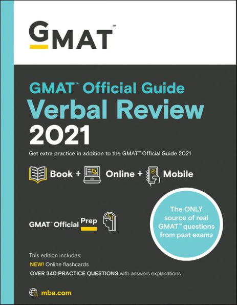 GMAT Official Guide Verbal Review 2021, Book + Online Question Bank