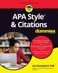 Title: APA Style & Citations For Dummies, Author: Joe Giampalmi
