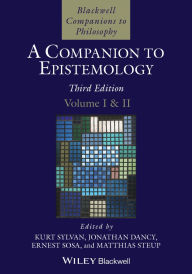 Download textbooks to nook color A Companion to Epistemology, 2 Volume Set PDB 9781119757795 (English Edition)
