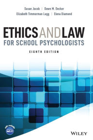 Title: Ethics and Law for School Psychologists, Author: Susan Jacob