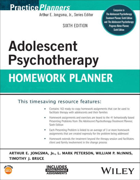 Adolescent Psychotherapy Homework Planner