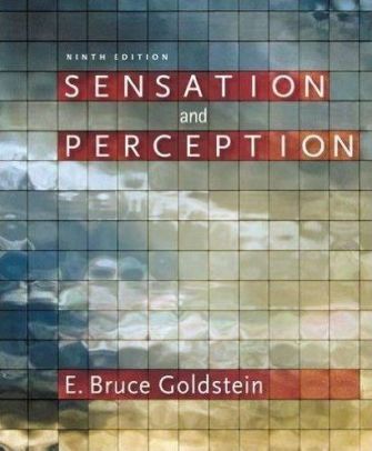 Sensation Perception Book Only Edition 9 By Goldstein