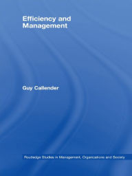 Title: Efficiency and Management, Author: Guy Callender