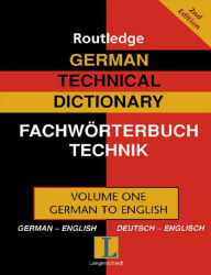 Title: German Technical Dictionary (Volume 1), Author: Robert Dimand