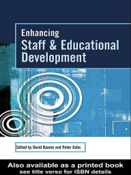 Title: Enhancing Staff and Educational Development, Author: David Baume