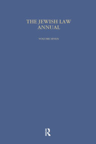 Title: Jewish Law Annual (Vol 7), Author: Bernard S Jackson