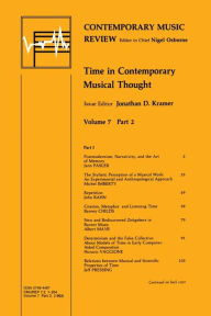 Title: Time in Contemporary Musical Thought, Author: Jonathan D. Kramer