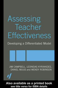 Title: Assessing Teacher Effectiveness: Different models, Author: Jim Campbell