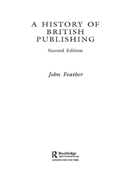 A History of British Publishing