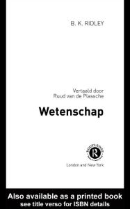 Title: Wetenschap, Author: Brian Ridley