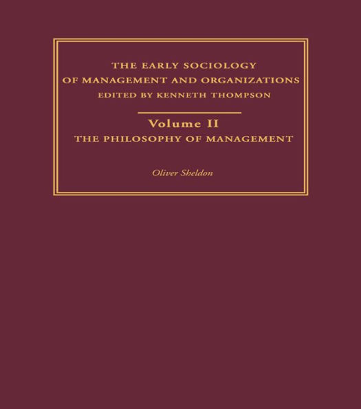 The Philosophy of Management