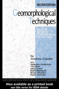 Title: Geomorphological Techniques, Author: Andrew Goudie