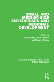 Title: Small and Medium Size Enterprises and Regional Development, Author: Maria Giaoutzi