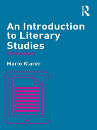 Title: An Introduction to Literary Studies, Author: Mario Klarer