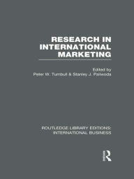 Title: Research in International Marketing (RLE International Business), Author: Peter W Turnbull