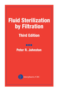 Title: Fluid Sterilization by Filtration, Author: Peter R. Johnston