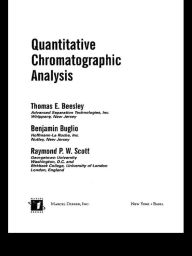 Title: Quantitative Chromatographic Analysis, Author: Thomas Beesley