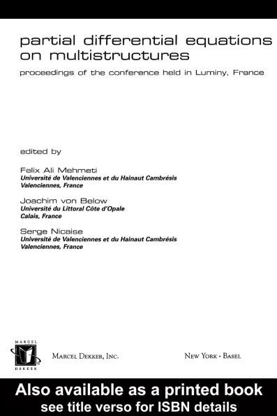 Partial Differential Equations On Multistructures