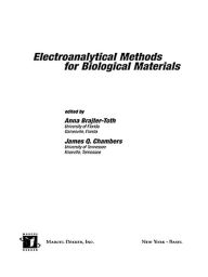 Title: Electroanalytical Methods Of Biological Materials, Author: Anna Brajter-toth