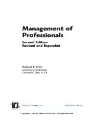 Title: Management Of Professionals, Revised And Expanded, Author: Richard Shell