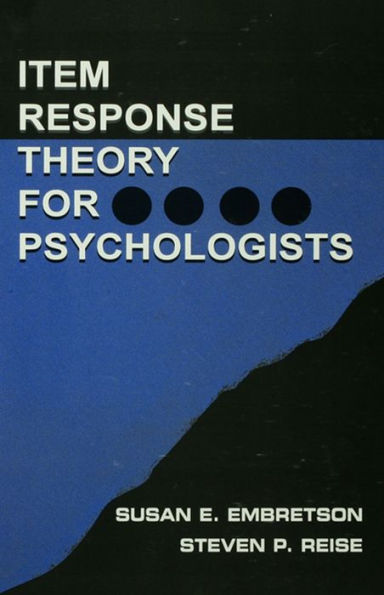 Item Response Theory for Psychologists