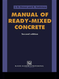Title: Manual of Ready-Mixed Concrete, Author: R Anderson