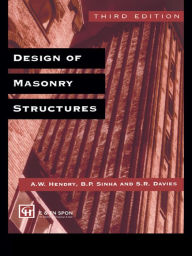 Title: Design of Masonry Structures, Author: A.W. Hendry