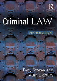 Title: Criminal Law, Author: Tony Storey
