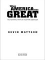 When America Was Great: The Fighting Faith of Liberalism in Post-War America