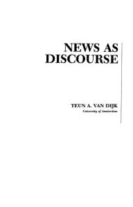 Title: News As Discourse, Author: Teun A. van Dijk