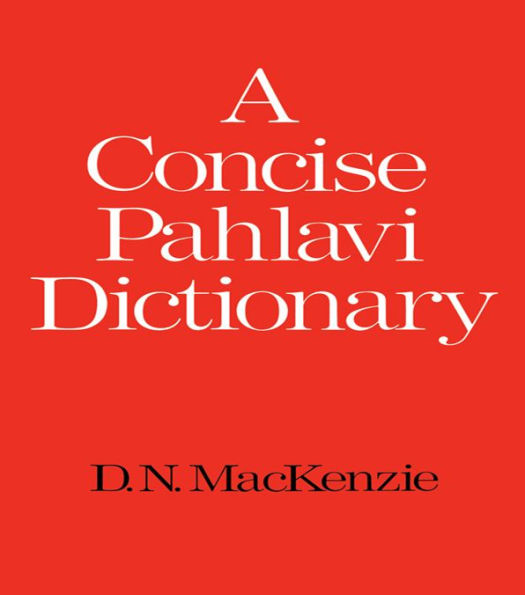 A Concise Pahlavi Dictionary