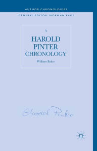 Title: A Harold Pinter Chronology, Author: W. Baker