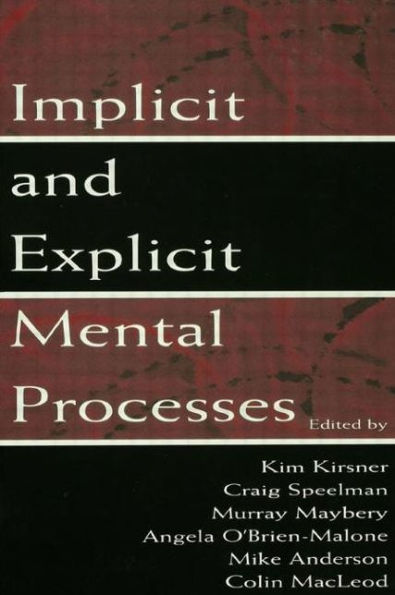 Implicit and Explicit Mental Processes / Edition 1