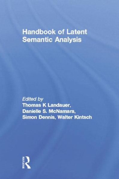 Handbook of Latent Semantic Analysis