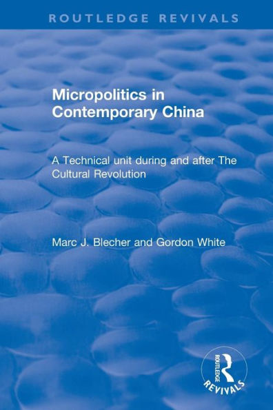 Micropolitics in Contemporary China / Edition 1
