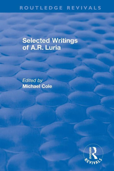 Selected Writings of A.R. Luria / Edition 1