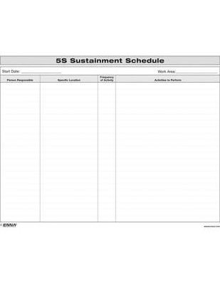 5s Sustainment Schedule Spanishother Format - 