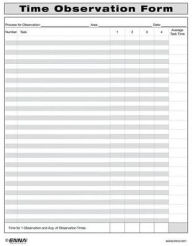 Title: Time Observation Form, Author: Enna