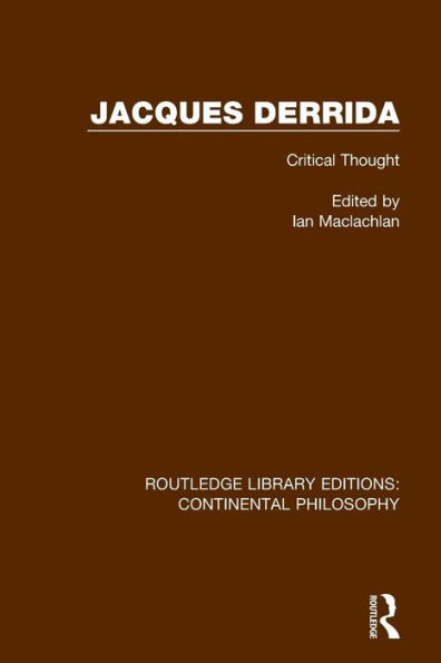 Jacques Derrida / Edition 1