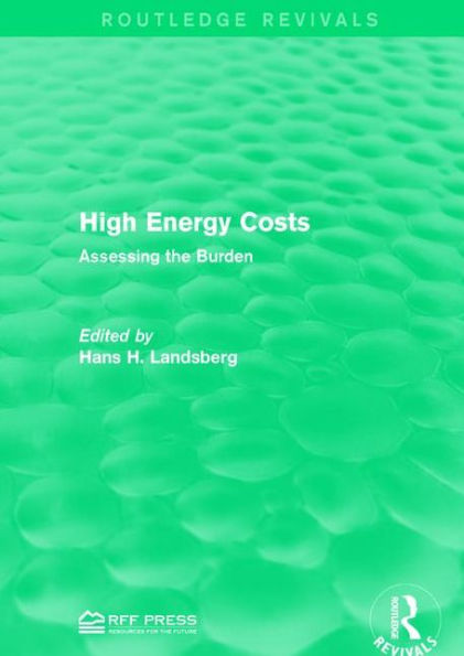 High Energy Costs: Assessing the Burden / Edition 1