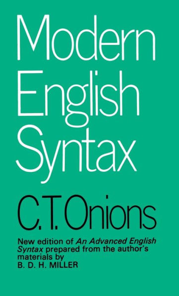 Modern English Syntax / Edition 7