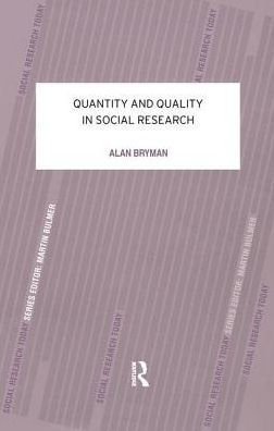 Quantity and Quality Social Research