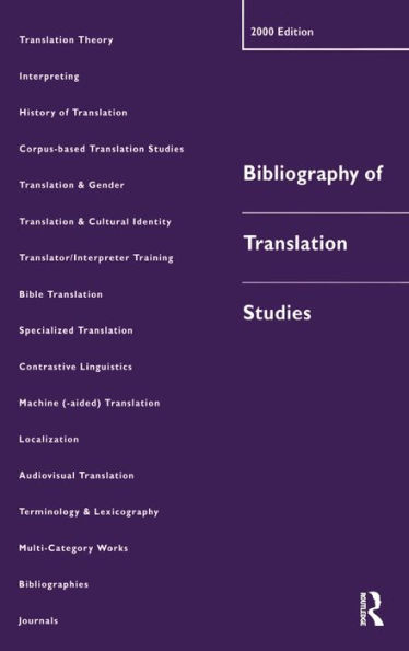 Bibliography of Translation Studies: 2000