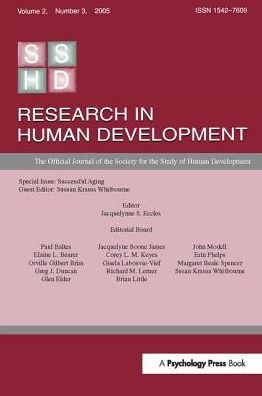 Successful Aging: A Special Issue of research Human Development