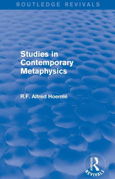 Studies in Contemporary Metaphysics