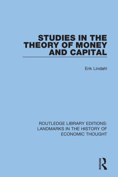 Studies in the Theory of Money and Capital / Edition 1