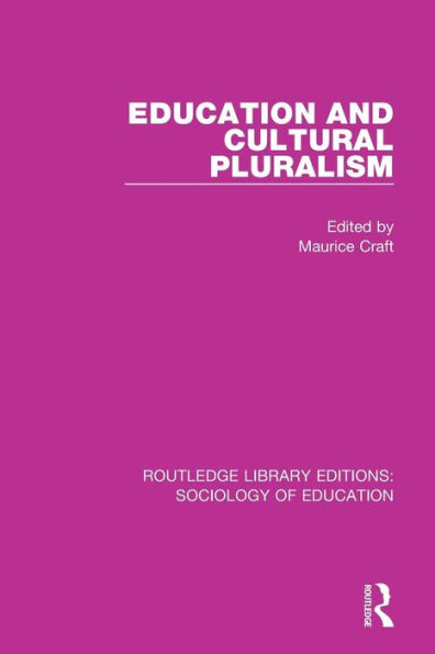 Education and Cultural Pluralism / Edition 1