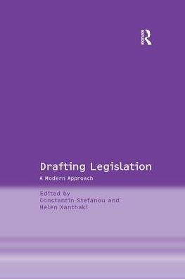 Drafting Legislation: A Modern Approach