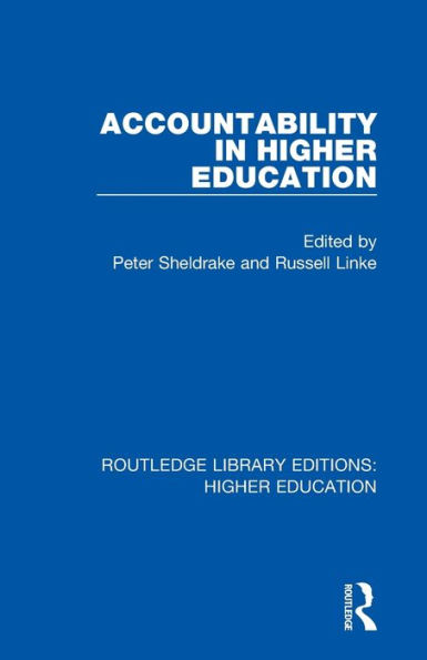 Accountability in Higher Education / Edition 1