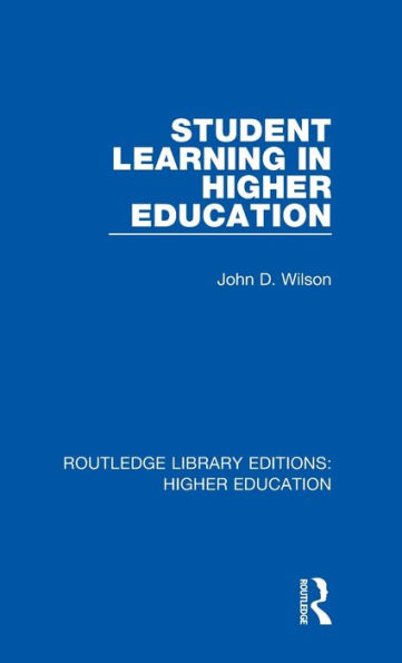 Student Learning in Higher Education